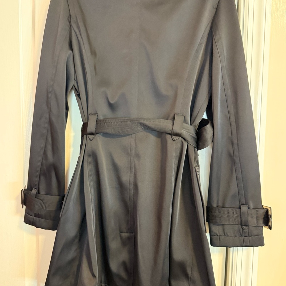 Avanti Black Trench Coat - Picture 5 of 5